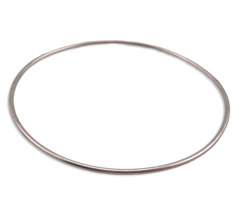 sterling silver 8-1/4" thin basic bangle bracelet