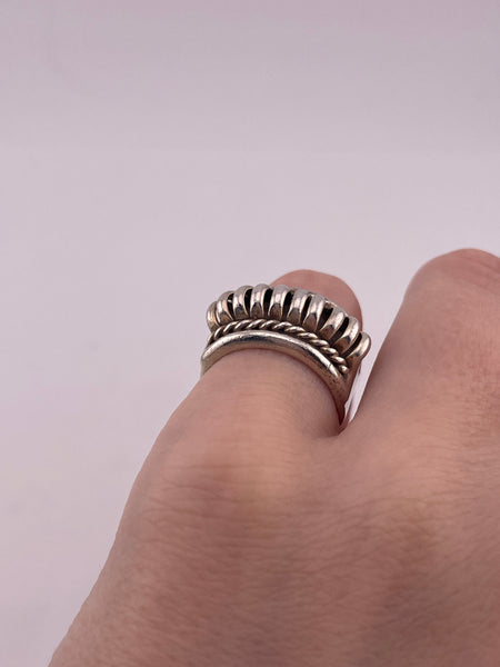 size 5.75 sterling silver Navajo Tommie Charlie stoneless ring