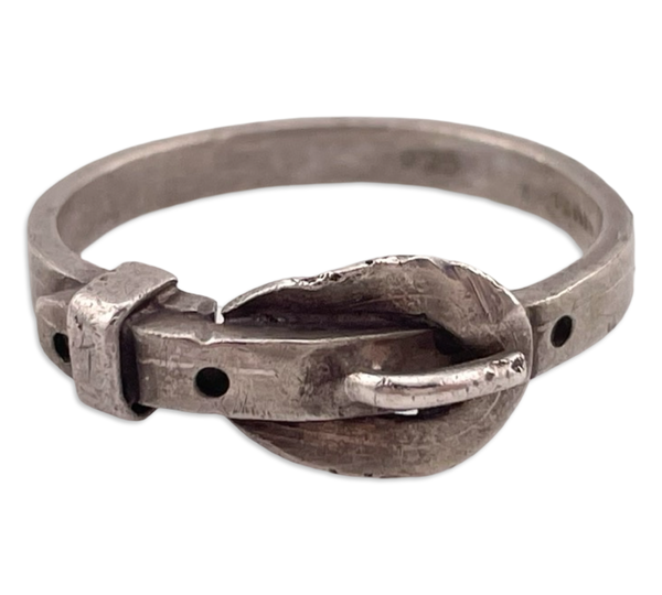 size 12.5 sterling silver Mexican belt ring