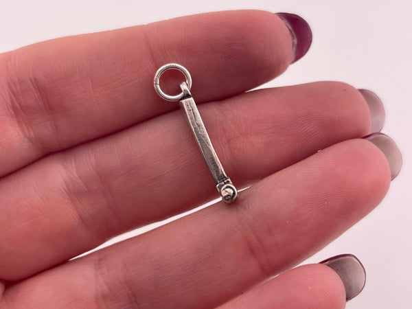 sterling silver small hammer charm pendant