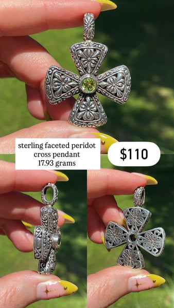RESERVED PRIVATE LISTING -- sterling silver pendants x 2 C17