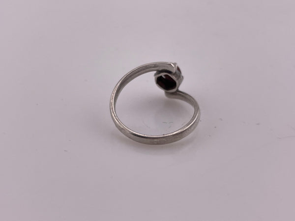 size 5 sterling silver goldstone ring