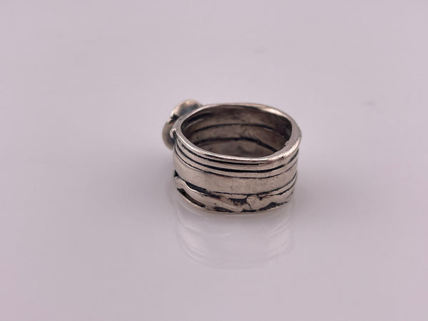 size 6.5 sterling silver Sherry Tinsman flower ring