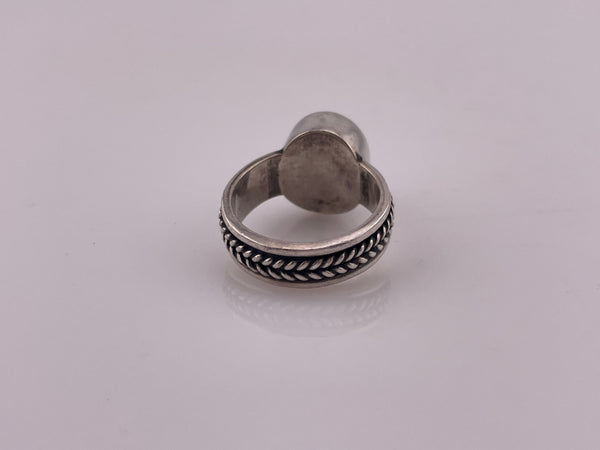 size 5.5 sterling silver carnelian ring