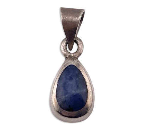 sterling silver sodalite pendant