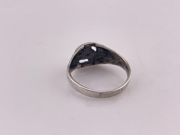 size 10 sterling silver horse horseshoe ring