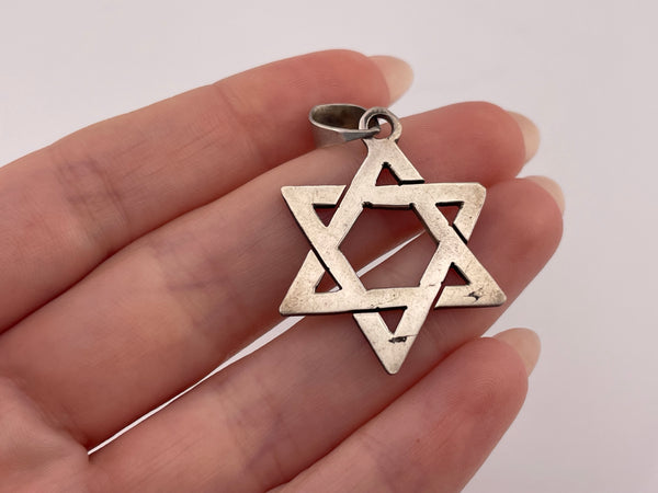 sterling silver Star of David pendant
