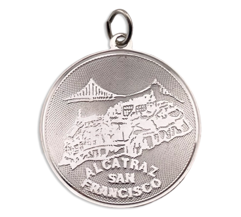 sterling silver Alcatraz San Francisco pendant