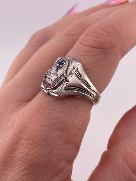 size 8.5 sterling silver St. Jude School ring