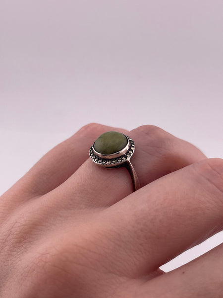 size 7 sterling silver connemara marble ring