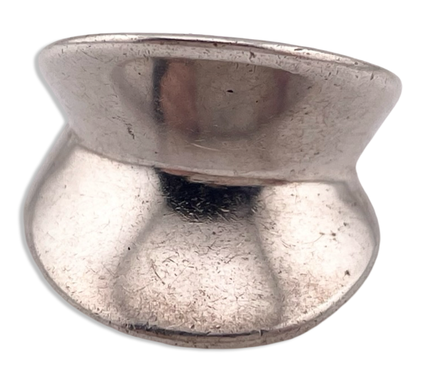 size 7 sterling silver chunky stoneless ring