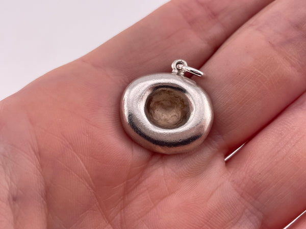 sterling silver gardening sun hat pendant