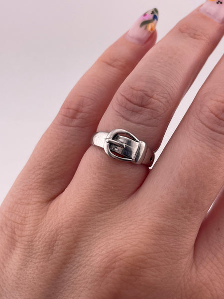 size 6.75 sterling silver belt ring