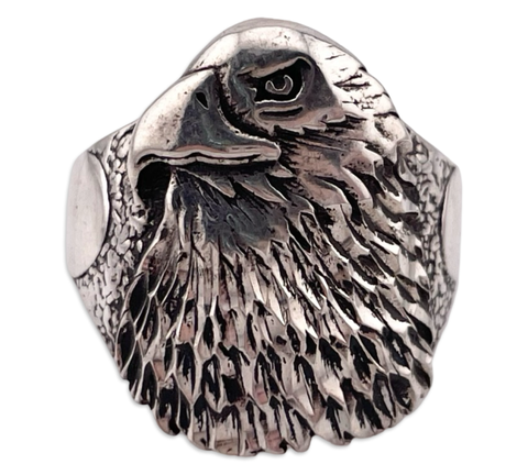 size 9.25 sterling silver eagle ring