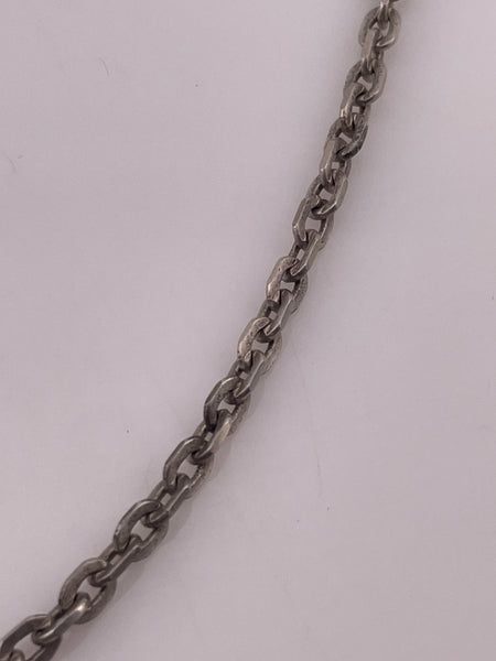 sterling silver 20-1/4" cable link chain necklace