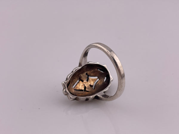 size 7 sterling silver marcasite ring