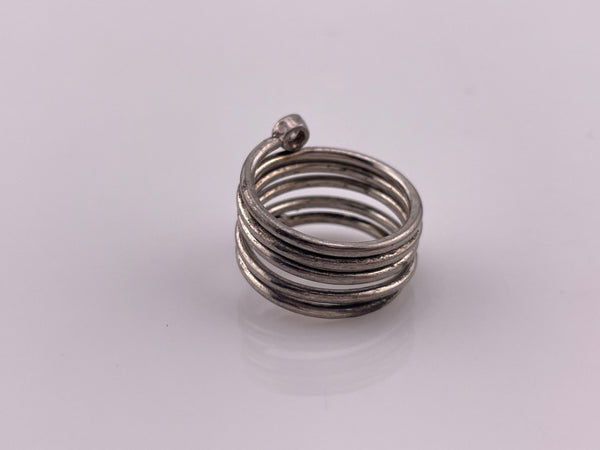 size 6.5 sterling silver rhinestone wrap around ring