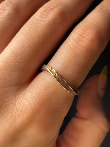 size 9 sterling silver resin ring