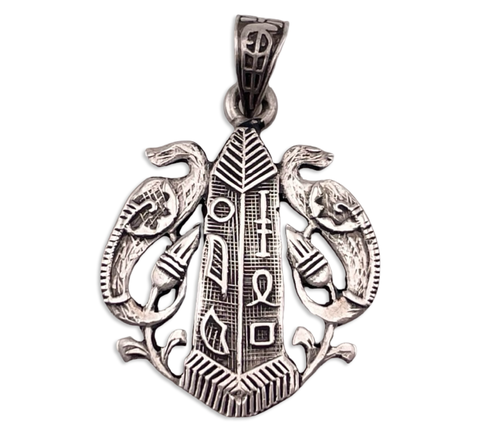 sterling silver Egyptian Revival style pendant