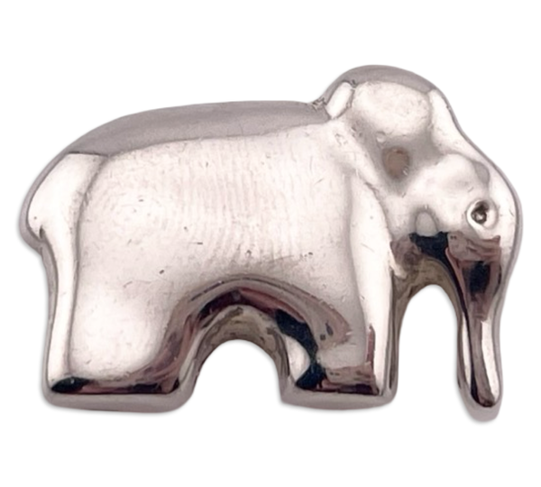 sterling silver Mignon Faget 'animal cracker' elephant pendant