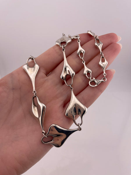 sterling silver RLM Studios heavy chunky stoneless necklace