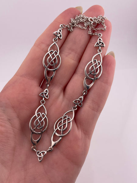 sterling silver Celtic knot necklace