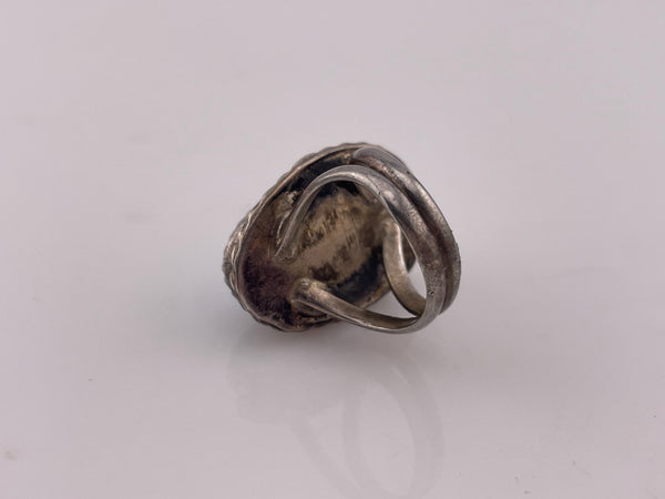 size 2.5 sterling silver turquoise ring