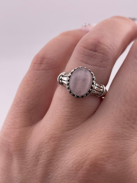 size 6.75 sterling silver quartz ring