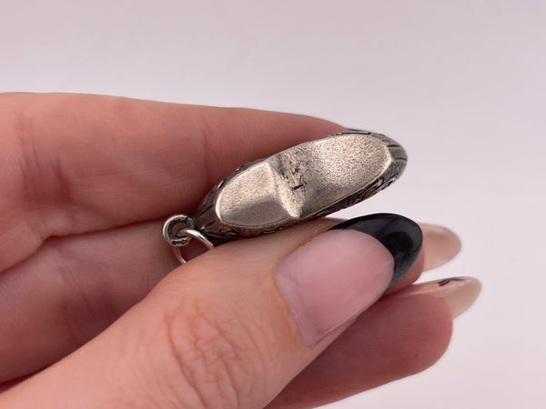 800 silver 3D clog shoe pendant