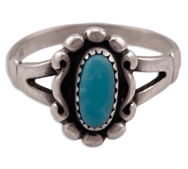 size 6.25 sterling silver turquoise ring