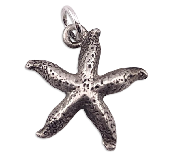 sterling silver starfish pendant