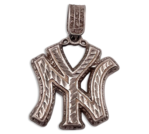 sterling silver NY New York pendant