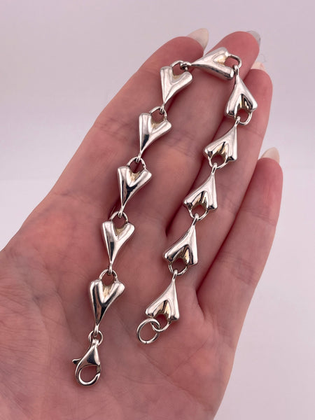 sterling silver Robert Lee Morris RLM Studio heavy stoneless chunky link bracelet