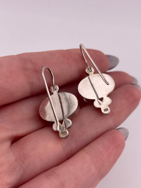 sterling silver Silpada stoneless oval dangle earrings