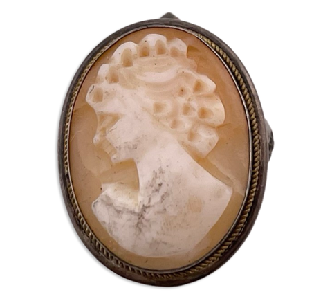 800 silver cameo pendant / brooch ***AS IS***