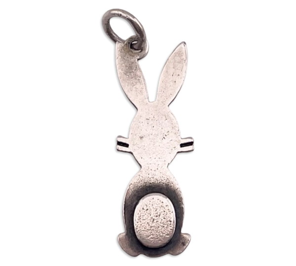 sterling silver bunny pendant