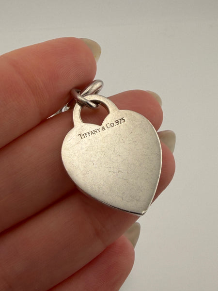 RESERVED PRIVATE LISTING -- sterling silver Tiffany heart tag link bracelet