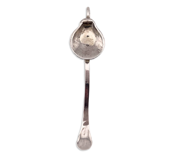 sterling silver scallop sea shell spoon pendant