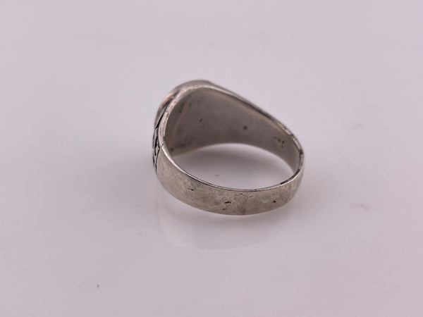 size 11.5 sterling silver pentacle pentagram star ring