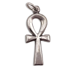 sterling silver ankh cross pendant