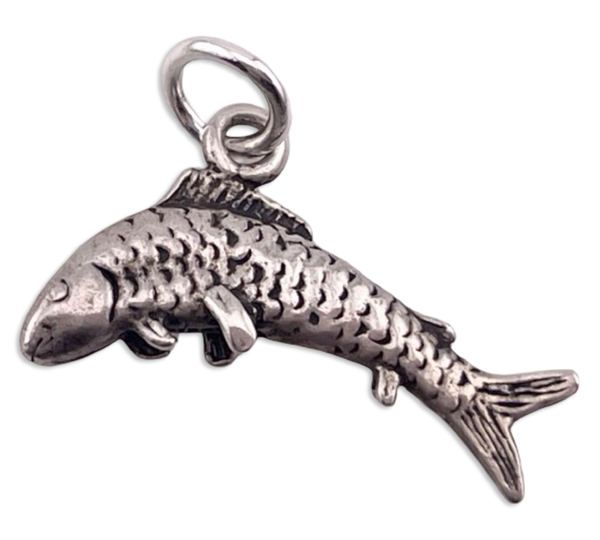 sterling silver fish pendant