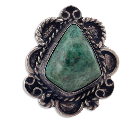 size 6.75 sterling silver chrysocolla ring