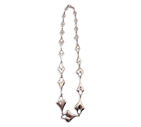 sterling silver RLM Studios heavy chunky stoneless necklace