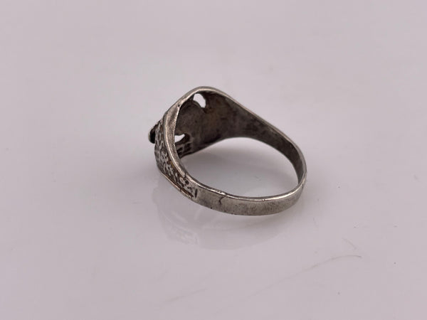 size 11.25 sterling silver horse ring