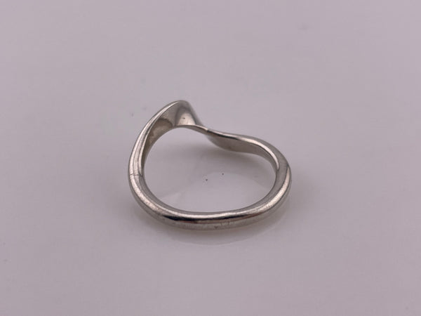 size 10 sterling silver stoneless squiggle ring