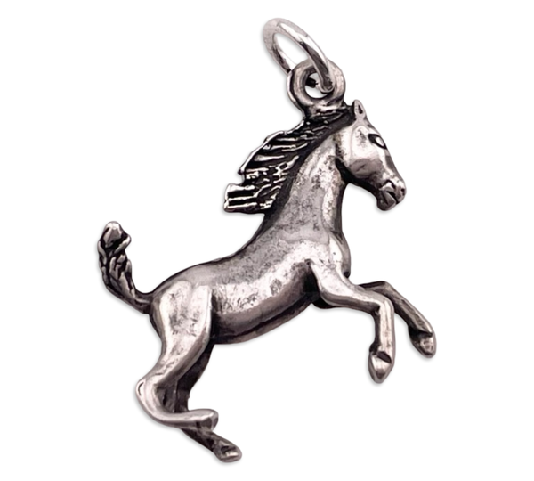 sterling silver horse pendant