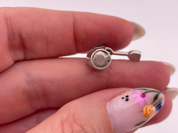 sterling silver sand pail and shovel pendant