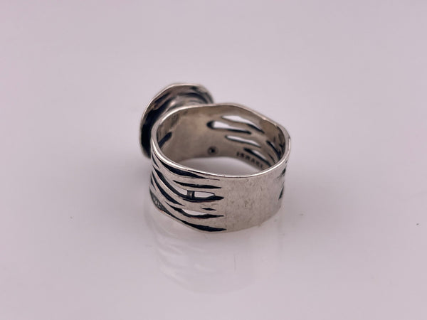 size 8.75 sterling silver synthetic pearl ring