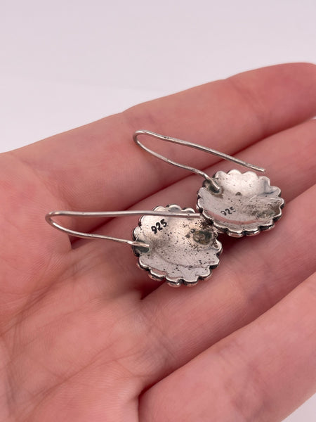 sterling silver moonstone hook earrings ***AS IS***
