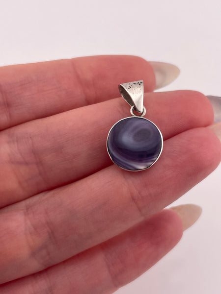sterling silver wampum pendant